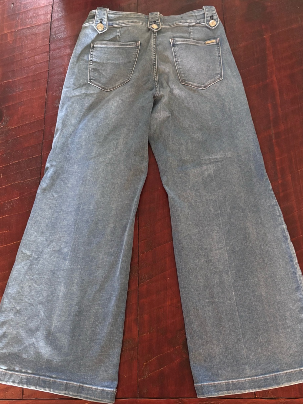 White House Black Market Light Blue Straight-Leg Jeans - Picture 4 of 5